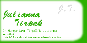 julianna tirpak business card